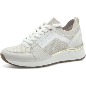 MARCO TOZZI Damen Sneaker flach Elastisch Bequem, Beige (Cream Comb), 39 EU MARCO TOZZI Damen Sneaker flach Elastisch Bequem, Beige (Cream Comb), 39 EU