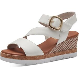 Jana Damen Sandalen mit Keilabsatz Sommer Vegan, Weiß (White), 39 EU Jana Damen Sandalen mit Keilabsatz Sommer Vegan, Weiß (White), 39 EU