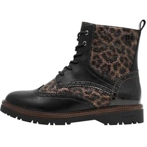 s.Oliver Damen Schnürstiefel ohne Absatz mit Reißverschluss Vegan, Mehrfarbig (Leopard Comb.), 38 EU s.Oliver Damen Schnürstiefel ohne Absatz mit Reißverschluss Vegan, Mehrfarbig (Leopard Comb.), 38 EU