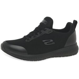 Skechers Damen Squad Sr Sneaker, Black Flat Knit, 36 EU Weit Skechers Damen Squad Sr Sneaker, Black Flat Knit, 36 EU Weit