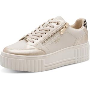 MARCO TOZZI Damen Sneaker weiches Feel Me Wechselfußbett weiches Innenfutter Modisch, beige (Cream), 40 EU MARCO TOZZI Damen Sneaker weiches Feel Me Wechselfußbett weiches Innenfutter Modisch, beige (Cream), 40 EU