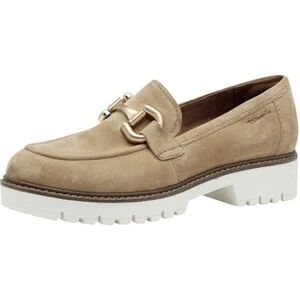 Tamaris Damen Loafer flach Leder, braun, 42 EU Tamaris Damen Loafer flach Leder, braun, 42 EU