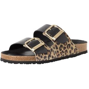 Tamaris Damen Fußbett Pantolette Leder flach, schwarz, 38 EU Tamaris Damen Fußbett Pantolette Leder flach, schwarz, 38 EU