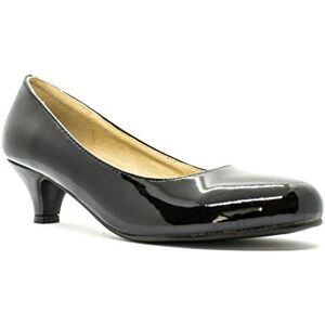 Gizelle Damen Kitten Heels Pumpe, Black Patent, 46 EU Gizelle Damen Kitten Heels Pumpe, Black Patent, 46 EU