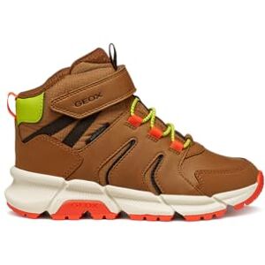 Geox JUNIOR J FLEXYPER PLUS BOY B ABX ANKLE BOOTS BROWN/ORANGE 38_EU Geox JUNIOR J FLEXYPER PLUS BOY B ABX ANKLE BOOTS BROWN/ORANGE 38_EU