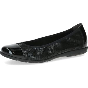 CAPRICE Damen Ballerinas aus Leder Bequem, Schwarz (Black Rep.Comb), 40 EU CAPRICE Damen Ballerinas aus Leder Bequem, Schwarz (Black Rep.Comb), 40 EU