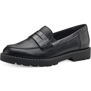 Tamaris Damen Loafer flach, schwarz, 39 EU Tamaris Damen Loafer flach, schwarz, 39 EU