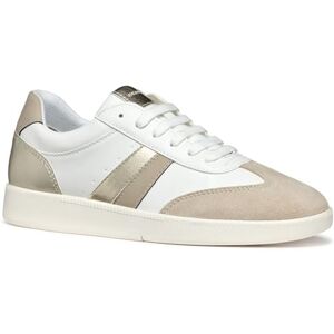 Geox Damen D MELEDA B Sneaker, White/Lt Taupe, 40 EU Geox Damen D MELEDA B Sneaker, White/Lt Taupe, 40 EU