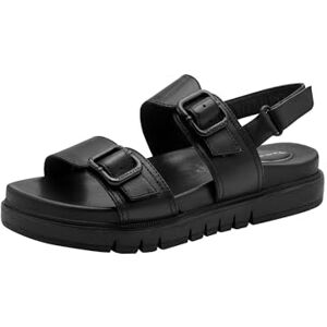 Tamaris COMFORT Damen Sandal Flat MultiAdjustable BLACK NAPPA 39 Tamaris COMFORT Damen Sandal Flat MultiAdjustable BLACK NAPPA 39