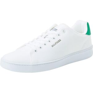 Tommy Hilfiger Herren Cupsole Sneaker Schuhe, Weiß (White/Olympic Green), 42 Tommy Hilfiger Herren Cupsole Sneaker Schuhe, Weiß (White/Olympic Green), 42