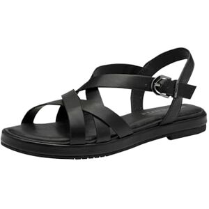 Tamaris Sandalette Damen Vegan Flach schwarz,EU 36 Tamaris Sandalette Damen Vegan Flach schwarz,EU 36