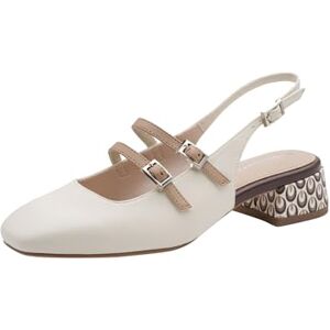 Tamaris Damen Sling Pump mit Blockabsatz, weiß, 37 EU Tamaris Damen Sling Pump mit Blockabsatz, weiß, 37 EU