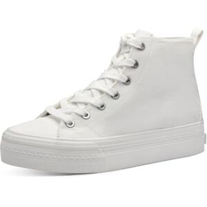 Tamaris Damen Sneaker High Canvas Vegan; White Uni/weiß; 36 Tamaris Damen Sneaker High Canvas Vegan; White Uni/weiß; 36