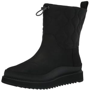 TOMS Damen Makenna Mid Calf Boot, Schwarzes, schwarzes Leder und geriffelt, 40 EU TOMS Damen Makenna Mid Calf Boot, Schwarzes, schwarzes Leder und geriffelt, 40 EU