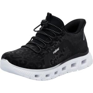Rieker Damen M6066-01 Sneaker, Schwarz, 41 EU Rieker Damen M6066-01 Sneaker, Schwarz, 41 EU