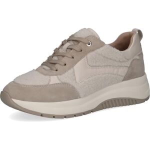 CAPRICE Damen Sneaker flach mit Teddy-Futter Plateau, Beige (Offwhite/Fur), 37 EU CAPRICE Damen Sneaker flach mit Teddy-Futter Plateau, Beige (Offwhite/Fur), 37 EU