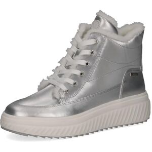 CAPRICE Damen Sneaker hoch Wasserabweisend Vegan, Silber (Silver Comb), 39 EU CAPRICE Damen Sneaker hoch Wasserabweisend Vegan, Silber (Silver Comb), 39 EU