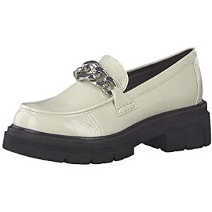 MARCO TOZZI Damen Flacher Slipper, Cream Patent, 40 EU MARCO TOZZI Damen Flacher Slipper, Cream Patent, 40 EU