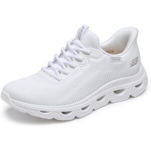 Skechers Damen Glide Step Arc Waves Slip-ins Sneaker, Weiss/opulenter Garten, 37.5 EU Skechers Damen Glide Step Arc Waves Slip-ins Sneaker, Weiss/opulenter Garten, 37.5 EU