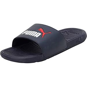 Puma Herren Cool Cat 2.0 Slide Sandal, Parisian Night White Red, 39 EU Puma Herren Cool Cat 2.0 Slide Sandal, Parisian Night White Red, 39 EU