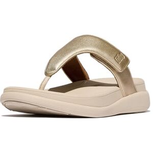 Fitflop Damen F-mode Go Adjustable Flatform Toe-post Sandale, Platin, 37 EU Fitflop Damen F-mode Go Adjustable Flatform Toe-post Sandale, Platin, 37 EU