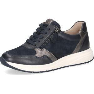 CAPRICE Damen Sneaker flach aus Leder mit Wechselfußbett, Blau (Ocean Comb), 38 EU CAPRICE Damen Sneaker flach aus Leder mit Wechselfußbett, Blau (Ocean Comb), 38 EU