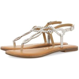 GIOSEPPO Damen Merignas Sandale, metallic silver, 36 EU GIOSEPPO Damen Merignas Sandale, metallic silver, 36 EU