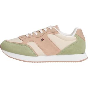 Tommy Hilfiger Damen Runner Sneaker Easy aus Wildleder, Grün (Earth Sage), 42 Tommy Hilfiger Damen Runner Sneaker Easy aus Wildleder, Grün (Earth Sage), 42