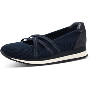 Jana Damen Ballerinas mit Riemen Vegan, Blau (Navy), 42 EU Jana Damen Ballerinas mit Riemen Vegan, Blau (Navy), 42 EU