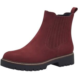 Tamaris Damen Chelsea Leder bequem; MERLOT, EU 39 Tamaris Damen Chelsea Leder bequem; MERLOT, EU 39