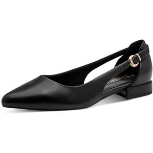 MARCO TOZZI Damen Ballerinas weiches Feel Me Fußbett Leder weiches Innenfutter Spitz, schwarz (Black), 39 EU MARCO TOZZI Damen Ballerinas weiches Feel Me Fußbett Leder weiches Innenfutter Spitz, schwarz (Black), 39 EU