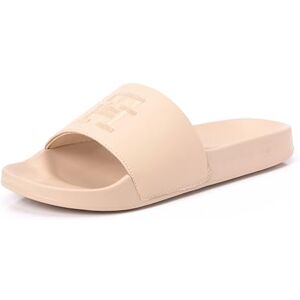 Tommy Hilfiger Damen Badeschuhe Th Embroidered Slide Badelatschen, Beige (Misty Blush), 36 Tommy Hilfiger Damen Badeschuhe Th Embroidered Slide Badelatschen, Beige (Misty Blush), 36