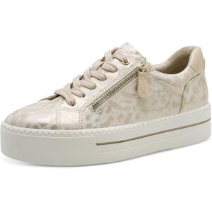 Jana Damen Plateau Sneaker mit Reißverschluss Vegan, metallic (Gold Leo met), 39 EU Jana Damen Plateau Sneaker mit Reißverschluss Vegan, metallic (Gold Leo met), 39 EU