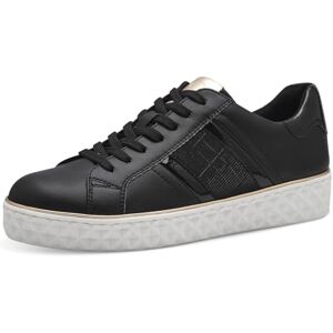 MARCO TOZZI Damen Sneaker flach Vegan Freizeit, Schwarz (Black Comb), 39 EU MARCO TOZZI Damen Sneaker flach Vegan Freizeit, Schwarz (Black Comb), 39 EU