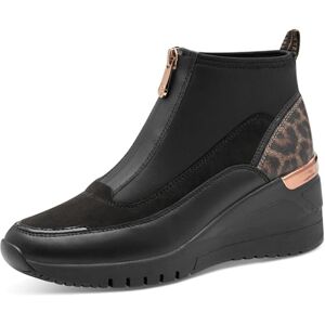 MARCO TOZZI Damen Sneaker hoch mit Wechselfußbett Keilabsatz, Schwarz (Black), 40 EU MARCO TOZZI Damen Sneaker hoch mit Wechselfußbett Keilabsatz, Schwarz (Black), 40 EU