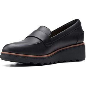 Clarks Damen Sharon Gracie Penny Loafer, Black Soft, 38.5 EU Weit Clarks Damen Sharon Gracie Penny Loafer, Black Soft, 38.5 EU Weit