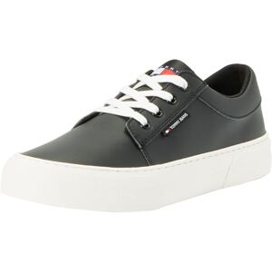 Tommy Jeans Herren Vulcanized Sneaker Skater Derby Schuhe, Schwarz (Black), 44 Tommy Jeans Herren Vulcanized Sneaker Skater Derby Schuhe, Schwarz (Black), 44