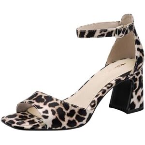 Tamaris Damen Sandalette mit Blockabsatz, braun, 42 EU Tamaris Damen Sandalette mit Blockabsatz, braun, 42 EU