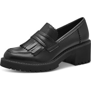 MARCO TOZZI Damen Loafer mit Absatz Vegan mit Blockabsatz, Schwarz (Black), 40 EU MARCO TOZZI Damen Loafer mit Absatz Vegan mit Blockabsatz, Schwarz (Black), 40 EU