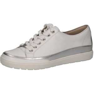 CAPRICE Damen Sneaker flach aus Leder mit Schnürsenkeln, Weiß (White Nappa Co), 37 EU CAPRICE Damen Sneaker flach aus Leder mit Schnürsenkeln, Weiß (White Nappa Co), 37 EU