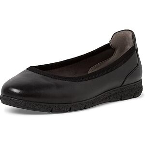 Tamaris Comfort Damen Ballerinas aus Leder Klassisch Comfort Fit, Schwarz (Black), 38 EU Tamaris Comfort Damen Ballerinas aus Leder Klassisch Comfort Fit, Schwarz (Black), 38 EU