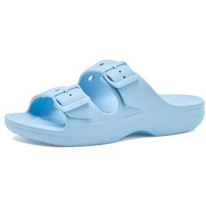 Crocs Damen Saturday W Schiebe-Sandalen, Blauer Calcit, 41 EU Crocs Damen Saturday W Schiebe-Sandalen, Blauer Calcit, 41 EU