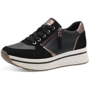 Tamaris Comfort Damen Plateau Sneaker mit Reißverschluss Sportlich, Schwarz (Black), 41 EU Tamaris Comfort Damen Plateau Sneaker mit Reißverschluss Sportlich, Schwarz (Black), 41 EU