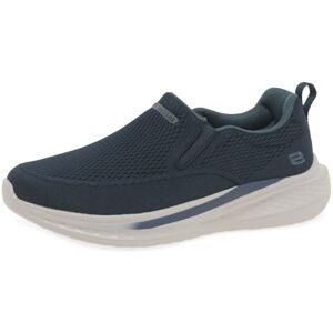Skechers Slade Royce Herren, Marineblaues Strick-Mesh, 43 EU Skechers Slade Royce Herren, Marineblaues Strick-Mesh, 43 EU