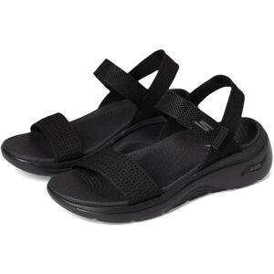 Skechers GO WALK ARCH FIT 2.0 SANDAL, Damen Sandale, Black, Skechers GO WALK ARCH FIT 2.0 SANDAL, Damen Sandale, Black,