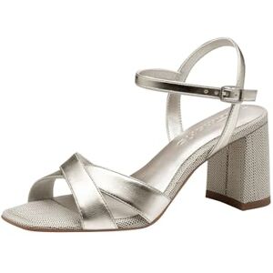 Tamaris Sandalette Damen Vegan Elegant metallic,EU 39 Tamaris Sandalette Damen Vegan Elegant metallic,EU 39