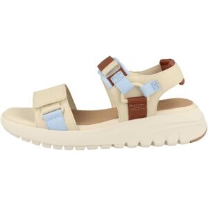 Geox Damen D FLEXTRIDE S C Wedge Sandal, Papyrus/Crystal, 39 EU Geox Damen D FLEXTRIDE S C Wedge Sandal, Papyrus/Crystal, 39 EU