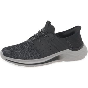 Skechers Garner Newick 210803 Mokassin für Herren, Schwarzes Textil-Synthetik, 44 EU Skechers Garner Newick 210803 Mokassin für Herren, Schwarzes Textil-Synthetik, 44 EU