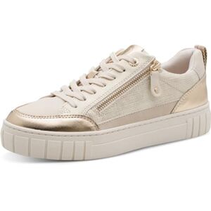 MARCO TOZZI Damen Sneaker weiches Feel Me Wechselfußbett weiches Innenfutter Modern, beige (Dune MET.Comb), 39 EU MARCO TOZZI Damen Sneaker weiches Feel Me Wechselfußbett weiches Innenfutter Modern, beige (Dune MET.Comb), 39 EU