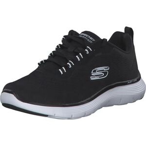 Skechers Damen Flex Appeal 5.0 Low-Top-Sneaker, Schwarzes Netzgewebe, weißer Rand, 35 EU Skechers Damen Flex Appeal 5.0 Low-Top-Sneaker, Schwarzes Netzgewebe, weißer Rand, 35 EU